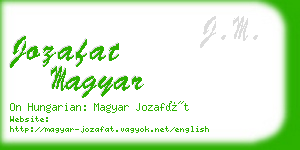 jozafat magyar business card